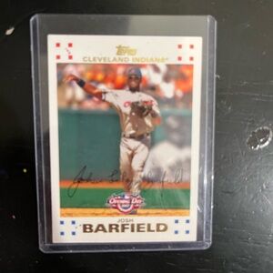 Topps White and Red Trading Card